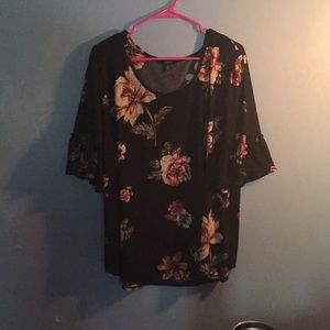 Lightweight floral blouse
